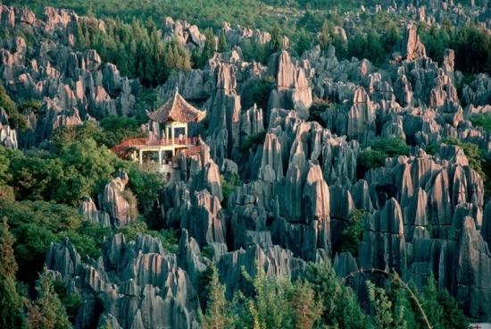Каменный лес Шилинь в Китае