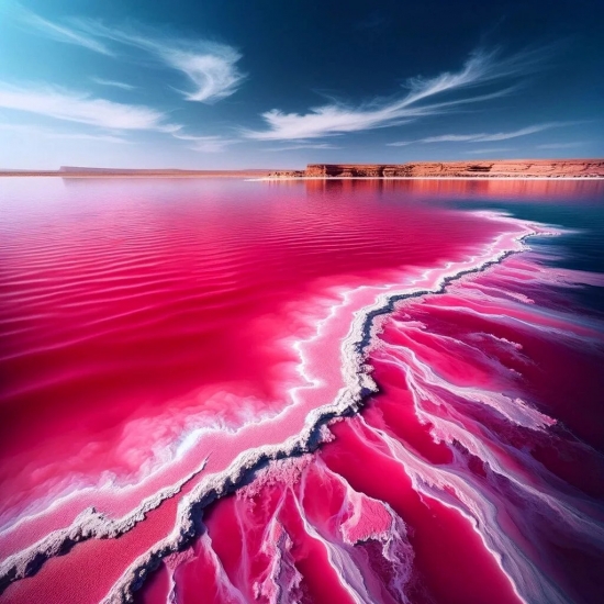 Озеро Ретба в Сенегале