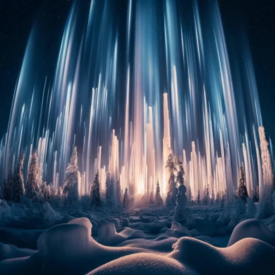 Огненные столбы в Финляндии